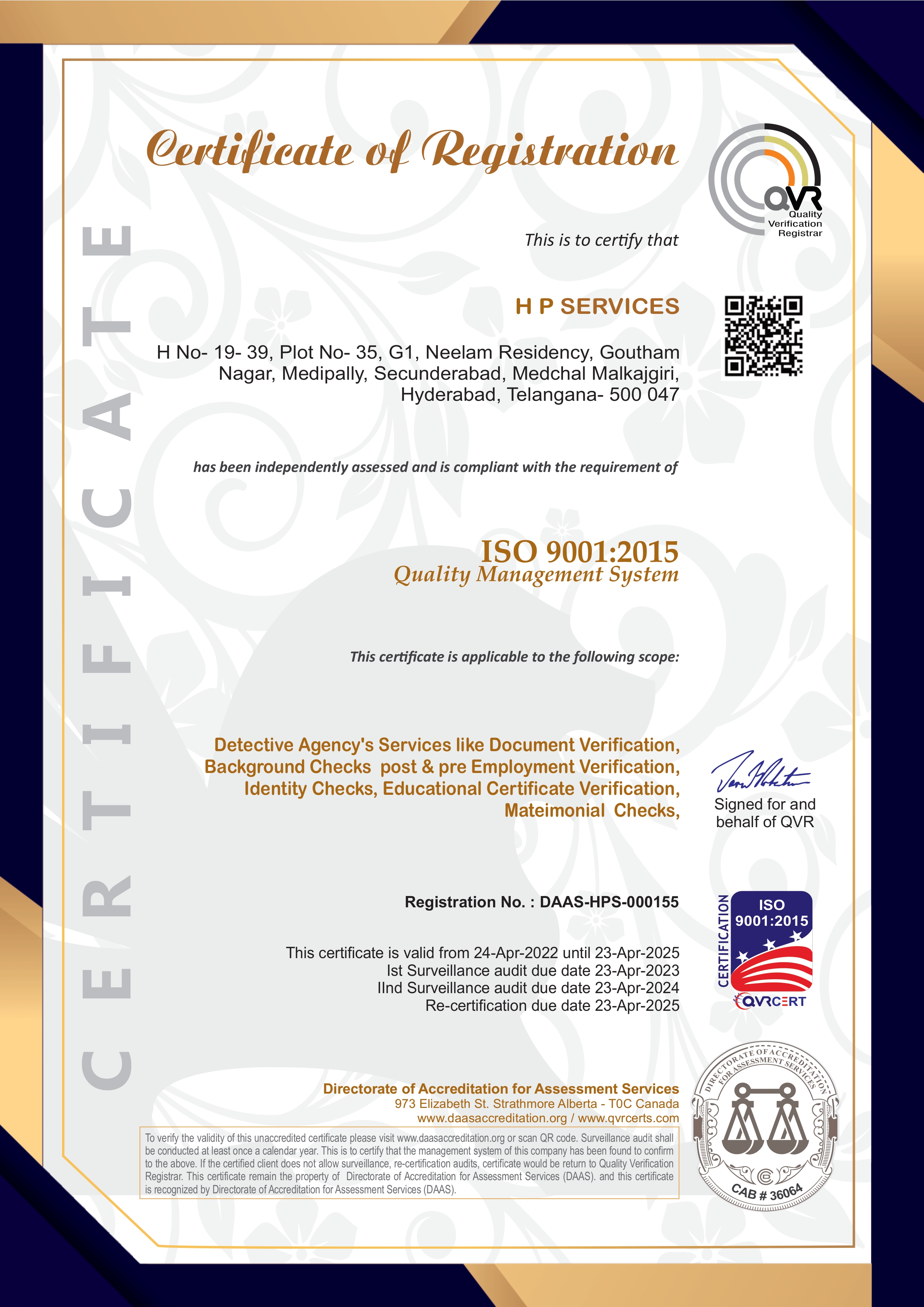 ISO Certification